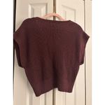 Forever 21  NWT Cable Knit Sweater Vest – Size Small – Merlot Photo 4