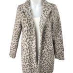 Old Navy Women's Beige Gray Leopard Soft-Brushed Cardigan Coat Jacket Size XS Photo 2