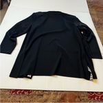 Misook  Womens Size Medium Black Tan Open Cardigan Long Sleeve Blazer Knit Jacket Photo 12