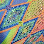 New directions royal blue neon studded tee size small Photo 2