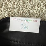 Tinseltown NWT Faux Leather Pants Size 9 High Waist Wide Leg Black D2 Photo 4