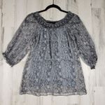 Bailey 44 Sheer Lined Off-The-Shoulder Silk Snake Print Top Women's Size Small Photo 0