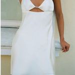 ZARA Dress Mini Satin Lingerie Effect White Wedding Bridal Shower Vacation Summer Photo 5