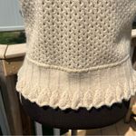 Loft Women’s Lambs Wool Angora Beige Short Sleeve Knit Cardigan Sweater Size S Photo 7