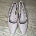 H by Halston  Heyden Nude Leather Slingback Pointed Toe Flats Women’s Size 8 Photo 5