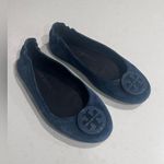 Tory Burch COPY - Women’s Minnie Travel Ballet Flat Suede Blue Size 6 M Photo 1