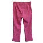 ZARA  Bootcut Pink Pants Mid-rise Stretch Chinos‎ Mini Flare Pink - Large Photo 2