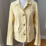 J.Jill Butter Yellow Linen Blazer Jacket Size XS Photo 0