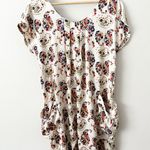 BALCONY | White Mod Floral Dress Side Pockets Bow Front Y2K Style | Size Medium Photo 0