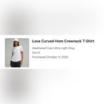 Lululemon athletica Love Curved-Hem Crewneck T-Shirt Photo 3