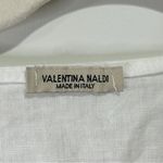 Valentina Naldi Open Front Linen Swimsuit Cover Up With Crochet Trim One Size White Size undefined Photo 3