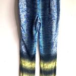 Peter Pilotto Abstract Print Blue Yellow Trousers Sz 4 Photo 4