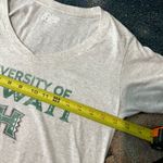 Blue 84 Women's Gray University of Hawaii V-Neck Top SZ M Relaxed Fit Unisex Y2K Photo 10