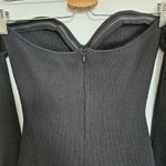 Staud Josee Knitted Mini Dress Staud Black Faux Fur Trim Size M NWT Event Size M Photo 7