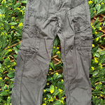 American Eagle Gray Cargo Baggy Jogger Size 2 Photo 0