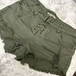 Billabong Green Distressed Jean Shorts NWOT Photo 14