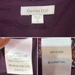 Garnet Hill Floral Paisley Bohemian Pocket-Detail 3/4 Sleeve Dress Purple Sz 14 Photo 12