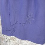 Donna Morgan  Skirt Womens 10P Purple‎ Linen Blend Pencil Embroidered Office Photo 1