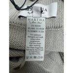 Martha Stewart cashmere sweater wide leg pant Tan Size M Photo 6