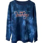 NEW THE BEACH BOYS Tie Dye Crew Neck Graphic Sweatshirt Size XL Blue Loungewear Photo 0