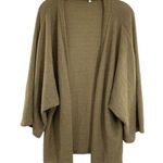 Women’s Waffle Knit Open Front Olive Cardigan Sweater Size XXL Photo 0