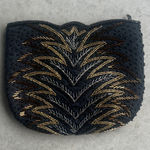 Vintage La Regale LTD Black Gold Retro Beaded Evening Clutch ®️ Photo 0