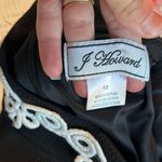 J Howard Black Shift Dress White Embroidered Lace Womens Holiday Party Office 12 Photo 4