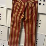 Alice + Olivia red and beige pants Photo 1