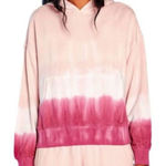 Wildfox Woman's Sz XS Pink Hooded Ombre Sweatshirt Lounge Wear Cozy Comfy Photo 0