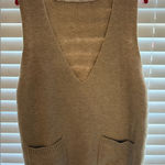 SheIn NWOT  Women's Tan Sweater Vest Photo 0