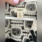 Anthropologie Tiny  Black/White Lace Embroidered Chaparral Tunic Tank Top; size S Photo 3