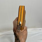 Coach  Tan/ orangish Leather Wallet Photo 4