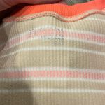 Aerie  athletic Striped Crop Top with Orange Accents Photo 1