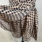 Peppermint  tan and black houndstooth faux wrap skirt romper size medium Photo 2