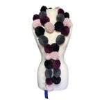 Rebecca Minkoff NWT Women’s Multi Color Pompom Scarf one size Photo 1
