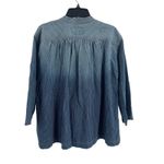 Current/Elliott Denim Stripe Pintuck Pleat Size 0 Photo 5