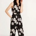 Madewell 100% linen sleeveless floral print jumpsuit size 4 Photo 3