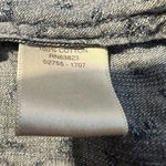 Womens L Country Western Blouse Blue Ditsy White Floral Boho Coquette Farm Purple Size L Photo 5