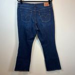 Levi's Womens 515 Bootcut Jeans Dark Blue Denim Wash Mid Rise Zip Stretch Size 14 Photo 7