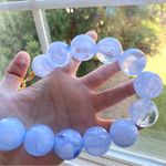 BaubleBar REVOLVE x Periwinkle Blue Resin Bead Statement Necklace New 18” 78.00 Photo 3