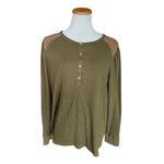 Tommy Hilfiger Womens  Plus Waffle Knit Thermal Henley Long Sleeve Shirt Top - 1x Photo 2