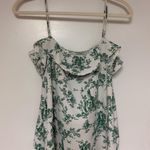 H&M  Green and White Flowy Tank Photo 0