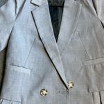 Women’s Grey Blazer Dress + Convertible Bag Excellent – XS – Chic Office Outfit Gray Photo 2