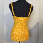 NWT Nip Tuck Swim One Piece Size 6 (US) Marigold Yellow with White Polka Dots Photo 4