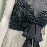 Sherri Hill  black & white mini dress size 14 11038 NEW Photo 4