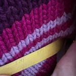 Gap Vintage 90s  Wool Stripe Sweater Women's Large Turtleneck Chunky Knit Photo 5