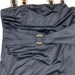 Noli  Mallorca Belted One Piece Swimsuit Black Gold Chain Straps Large Photo 3