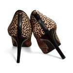 Michael Kors Dorothy Flex Pointed Toe Leopard Print Calf Hair Heels Size 9 Brown Photo 4