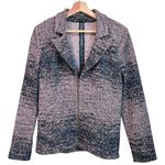 Donna Degnan Blazer Women Size 8 Pink Blue Knit Texture Cotton Blend Coquette Photo 0