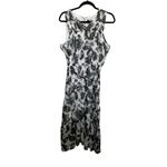 Vera Wang  | Simply Vera Ruched Halter Dress L White Floral Photo 4